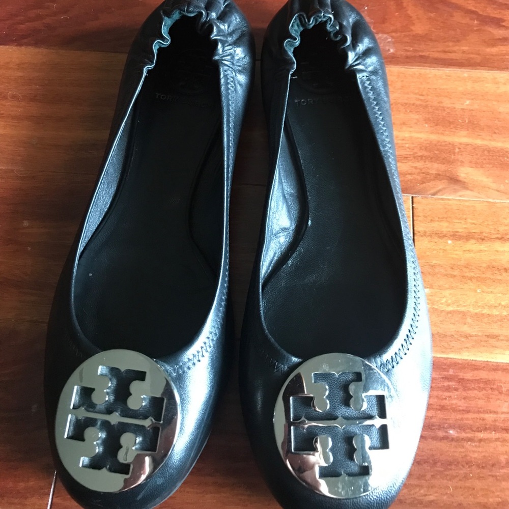 Tory Burch flats black/silver size 9